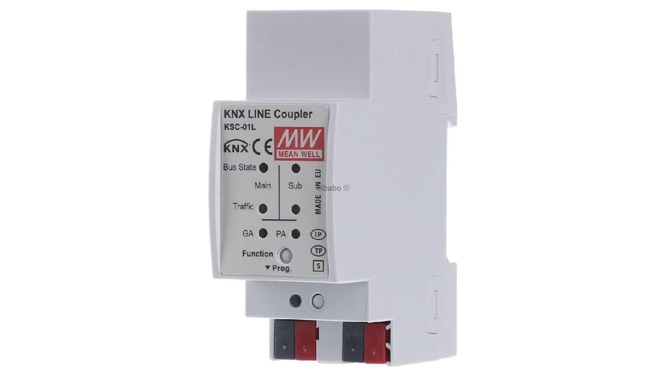 Sprzęgło liniowe KNX na szynę DIN z funkcją repeatera (wzmacniacza linii) KSC-01L
