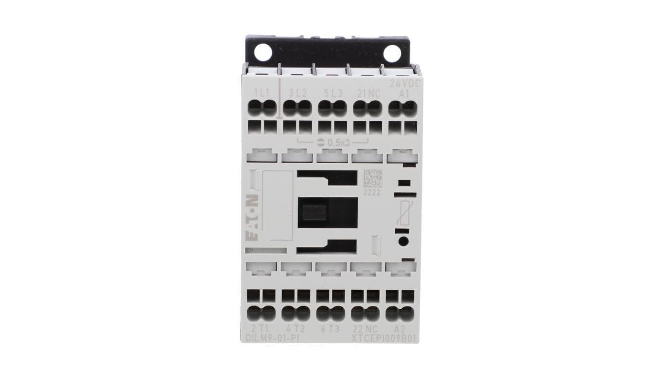 Stycznik mocy DILM9-01(24VDC)-PI DILM 3P 380 V 400 V 4 kW 1R 24 V DC Push-In 199238