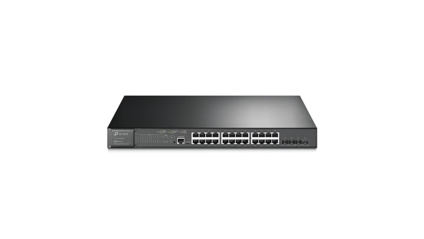 Switch 19 RACK 24x port RJ45 PoE+ (Gigabit Ethernet) 4x port SFP+ (10Gb/s) przełącznik zarządzalny L2+ TP-Link TL-SG3428XMP