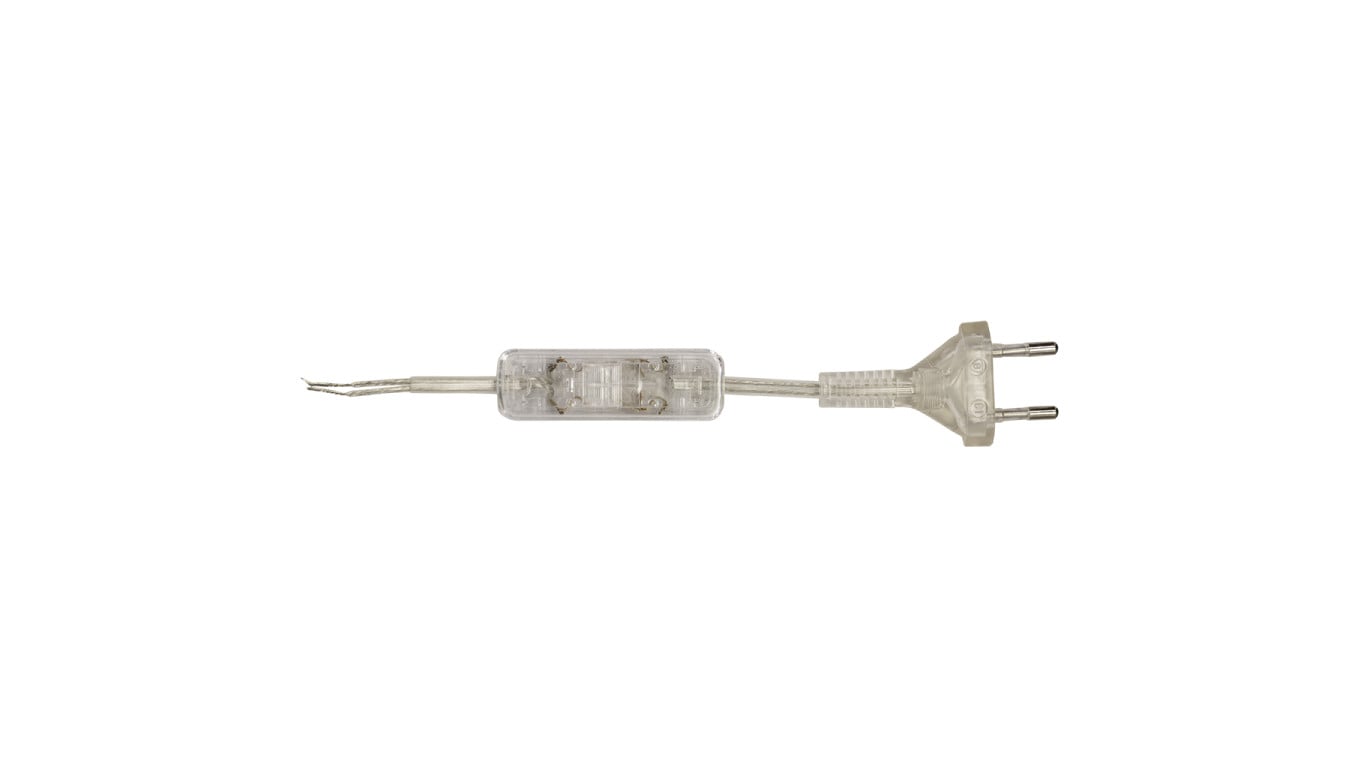 Sznur przyłączeniowy z wyłącznikiem SP/W-190cm bezbarwny SP/W-190/2X0,5/-BZB YNS10000498