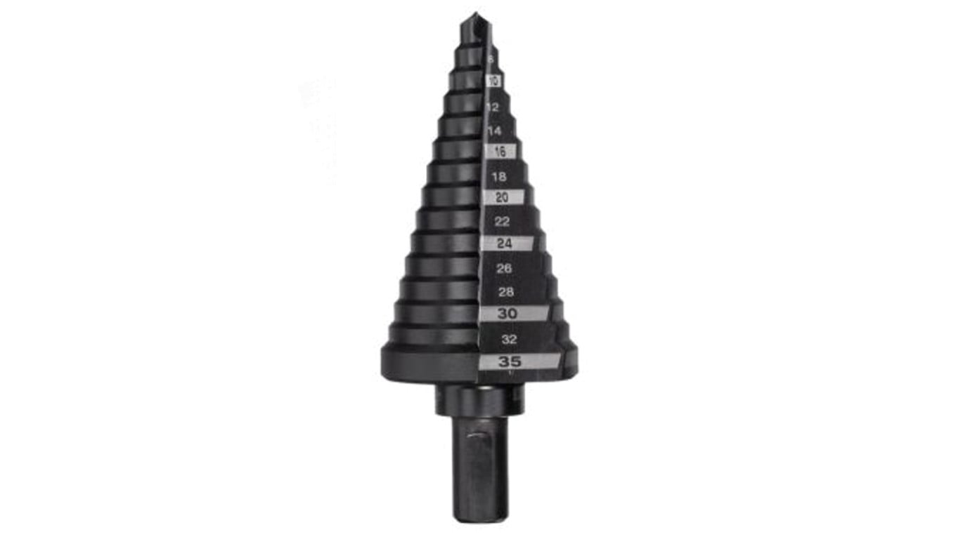 Wiertło wielostopniowe HSS M2 Ø4-39mm Ø9mm podtaczane trójstronnie (N-WW0439)