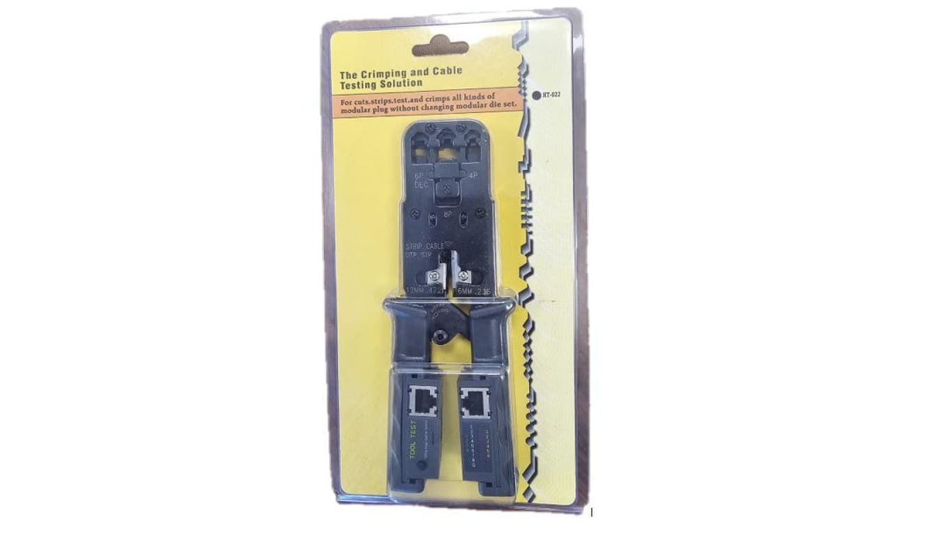 Zaciskarka RJ45/RJ12 RJ11 z testerem HT-022