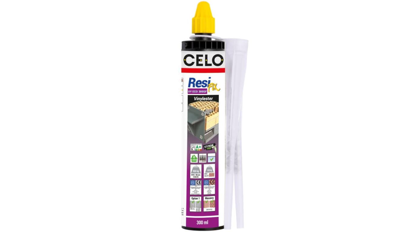 Zaprawa iniekcyjna ResiFIX VY ECO, 2 noski miksujące w zestawie, 300ml (300VYECOSF) CELO
