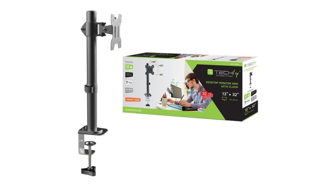 biurkowy uchwyt do monitora (obrotowy) LED/LCD 13-32 cale