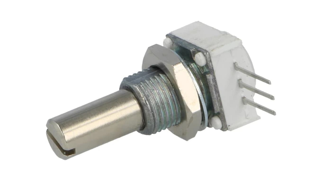 149-500R Potencjometr osiowy jednoobrotowy 500 1W 6,35mm THT