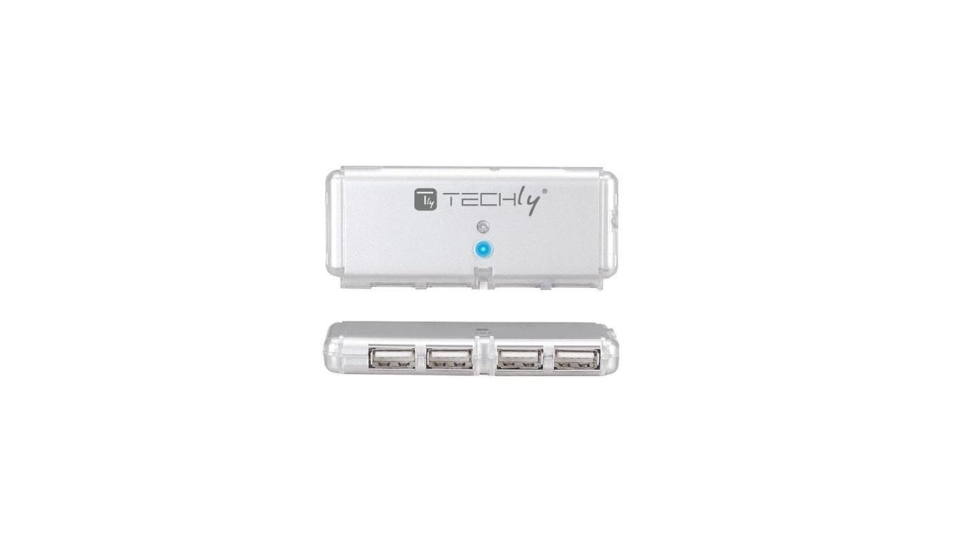 4-Portowy Hub USB 2.0 Hi-Speed 4X USB-A z kablem 55Mm IUSB2-HUB599TY