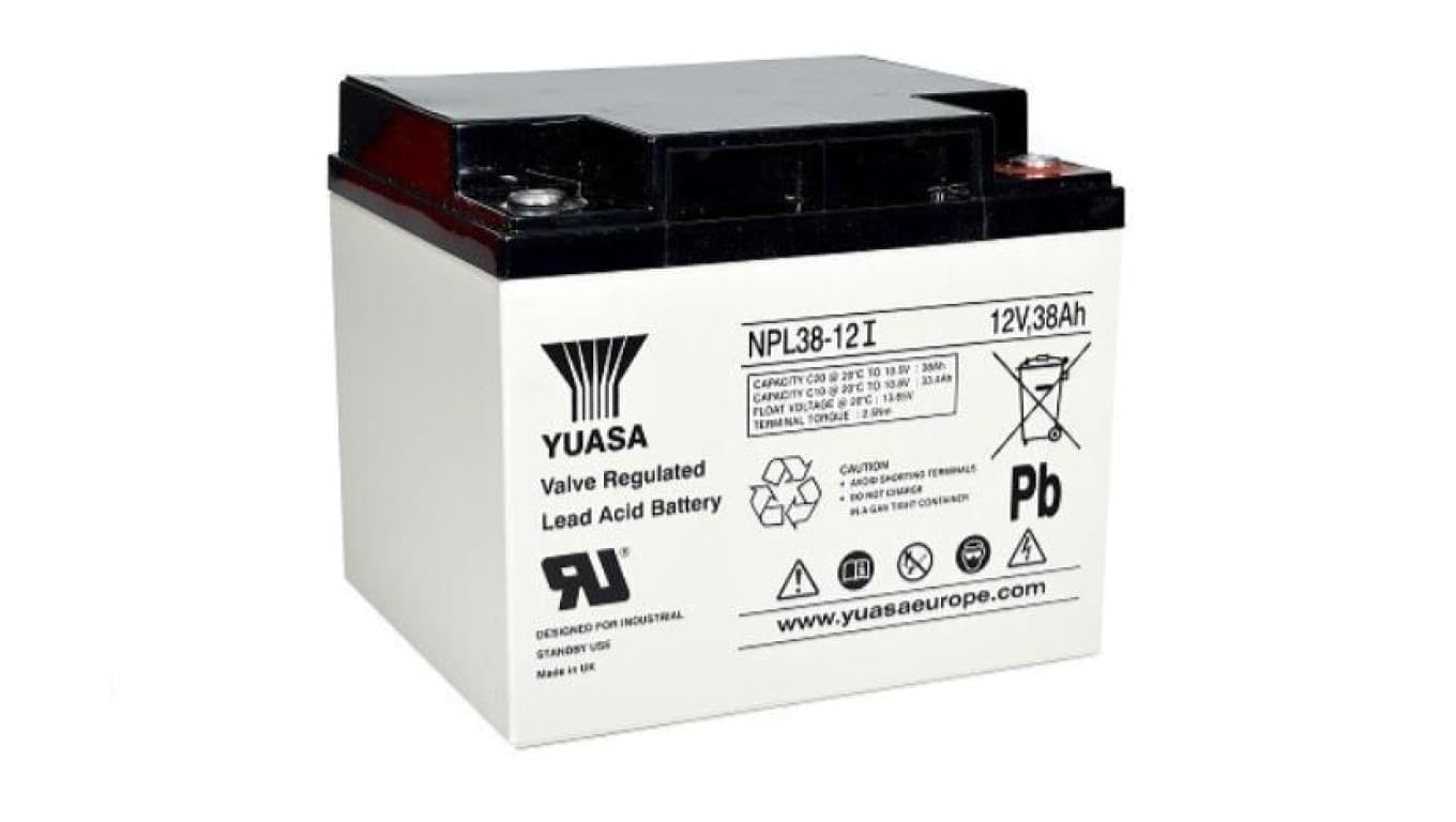 AKUMULATOR AGM YUASA NPL12V-38Ah o żywotności 6-9 lat