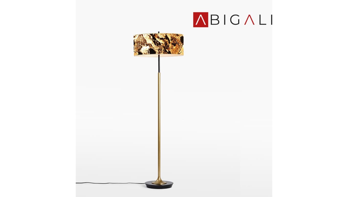 Abigali Lampa podłogowa 6629 Marble Stone 601B 38 x 153 cm, ABIGALI-MFLR-6629-601B