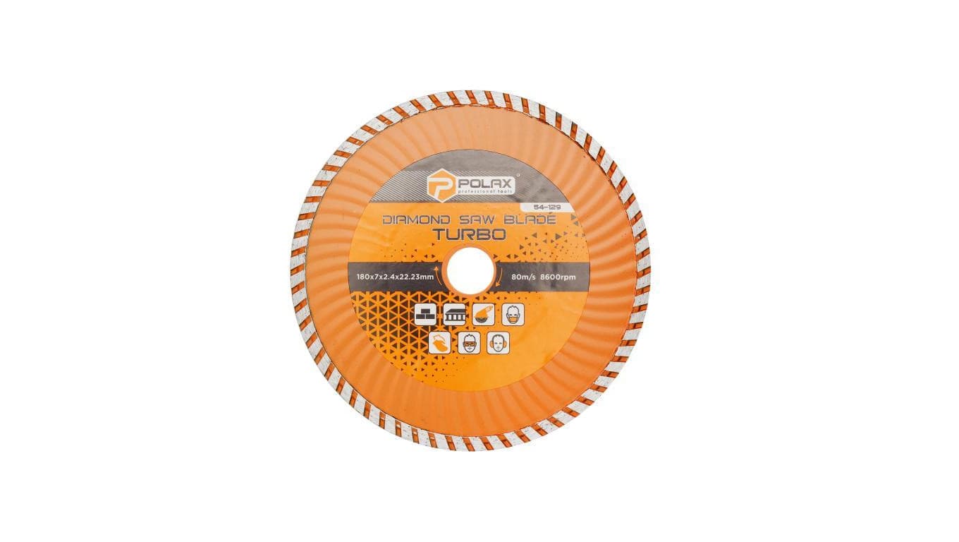 Diamentowa tarcza turbo Polax 180x2,8x22,23, 25 (54-129)