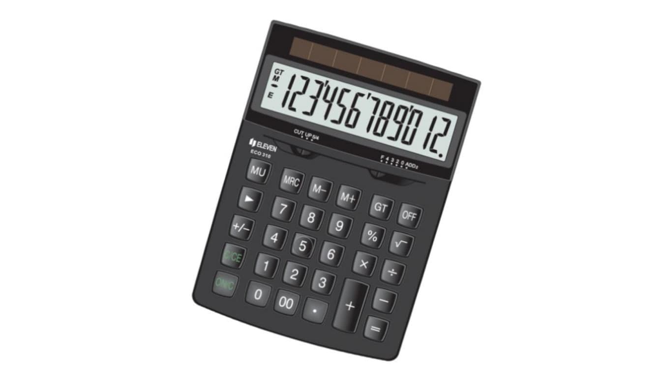 ELEVEN kalkulator biurowy ECO-310 czarny