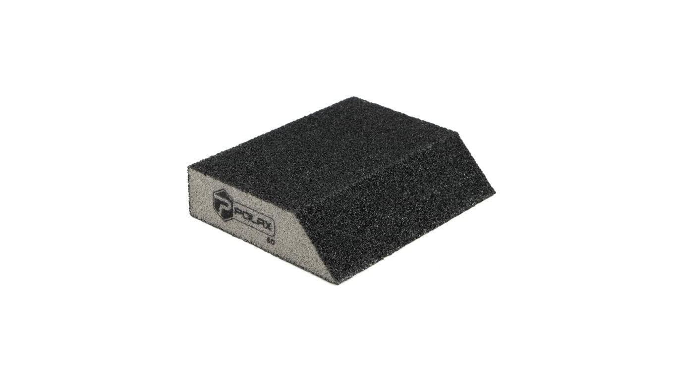 Gąbka ścierna P60 Polax kątowa 110x90x25 mm (54-183)