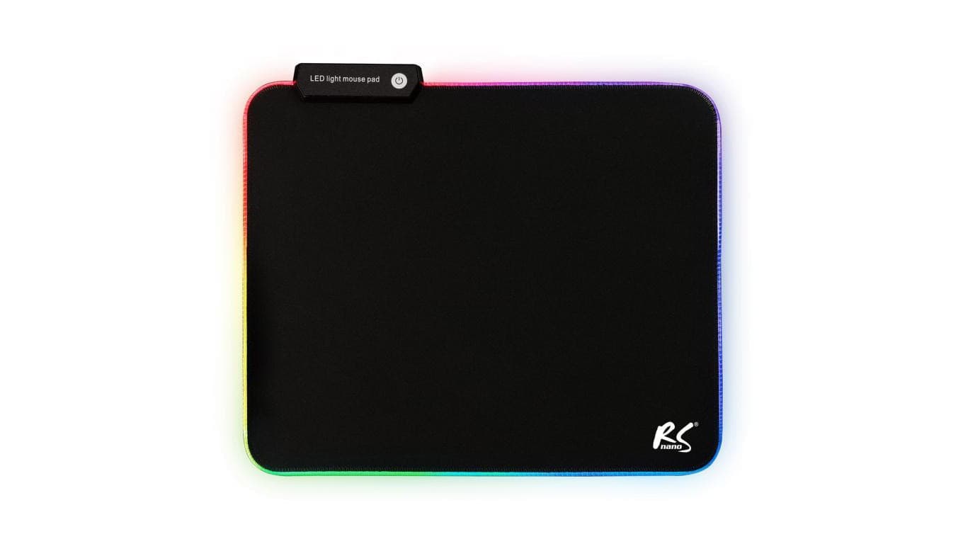 Gamingowa podkładka pod mysz z podświetleniem LED RGB NanoRS, 300x250x4mm, RS704