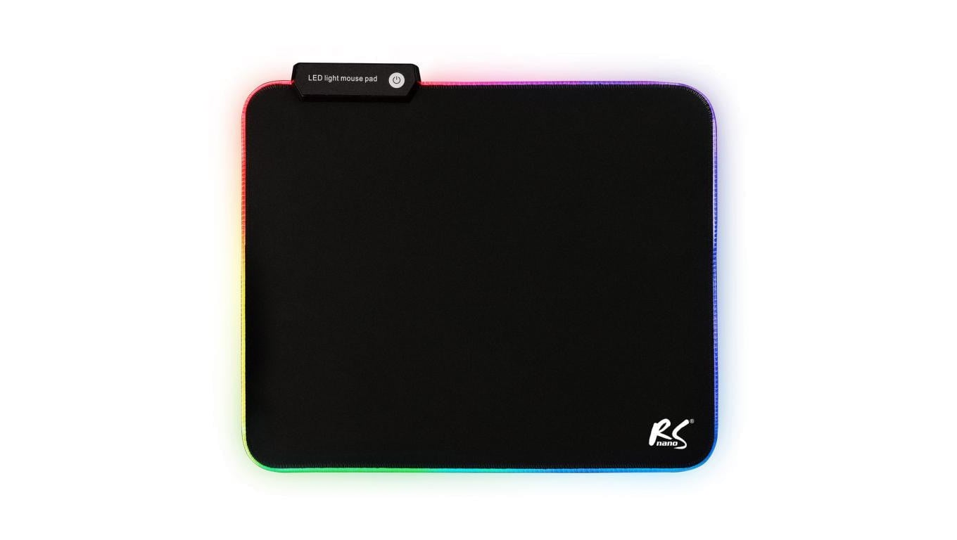 Gamingowa podkładka pod mysz z podświetleniem LED RGB NanoRS, 300x250x4mm, RS704