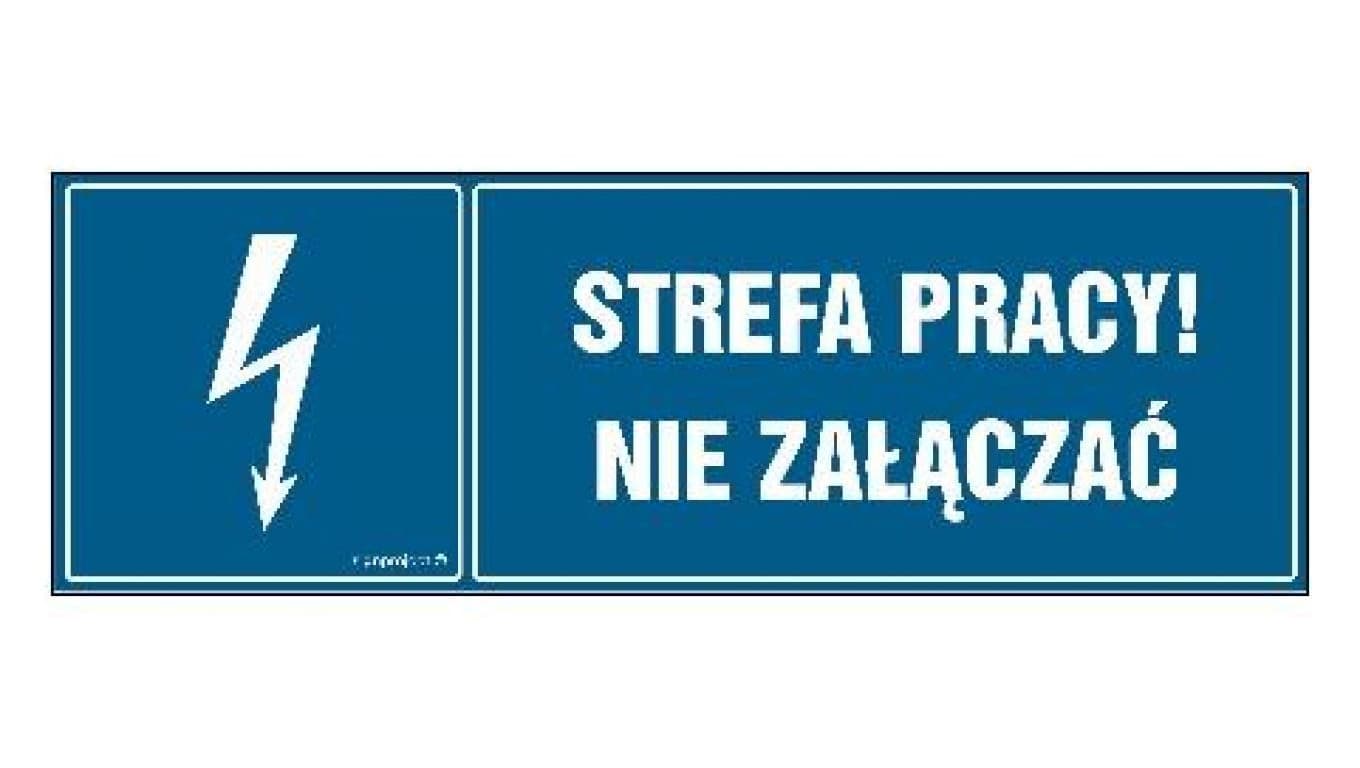 ZNAK - HH057 Urządzenie w ruchu 45 x 15 cm PN - Płyta 1mm