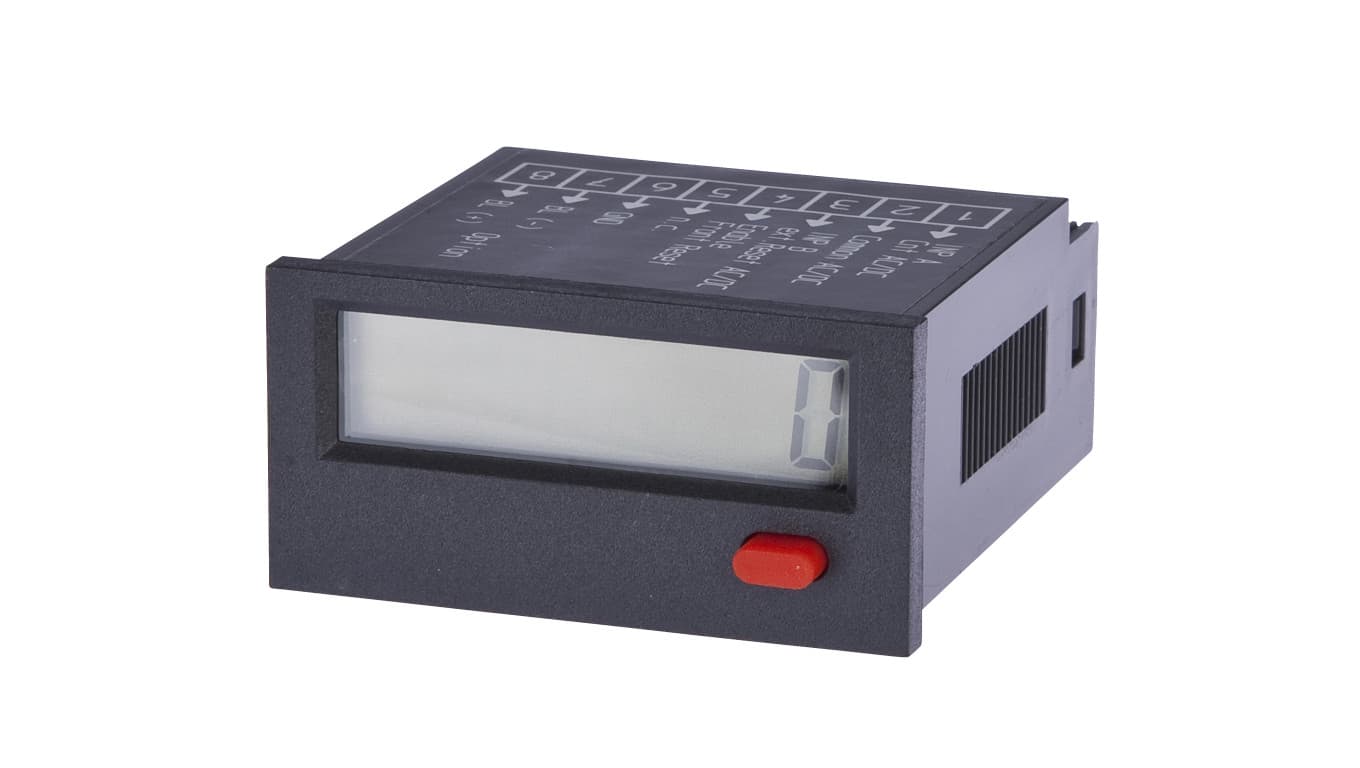 Impulsowy licznik 24x48x48 mm wyświetlacz LCD 0,03kHz 10-260V AC złącze śrubowe 8 pinowe IP65 dodawanie odejmowanie CI095400