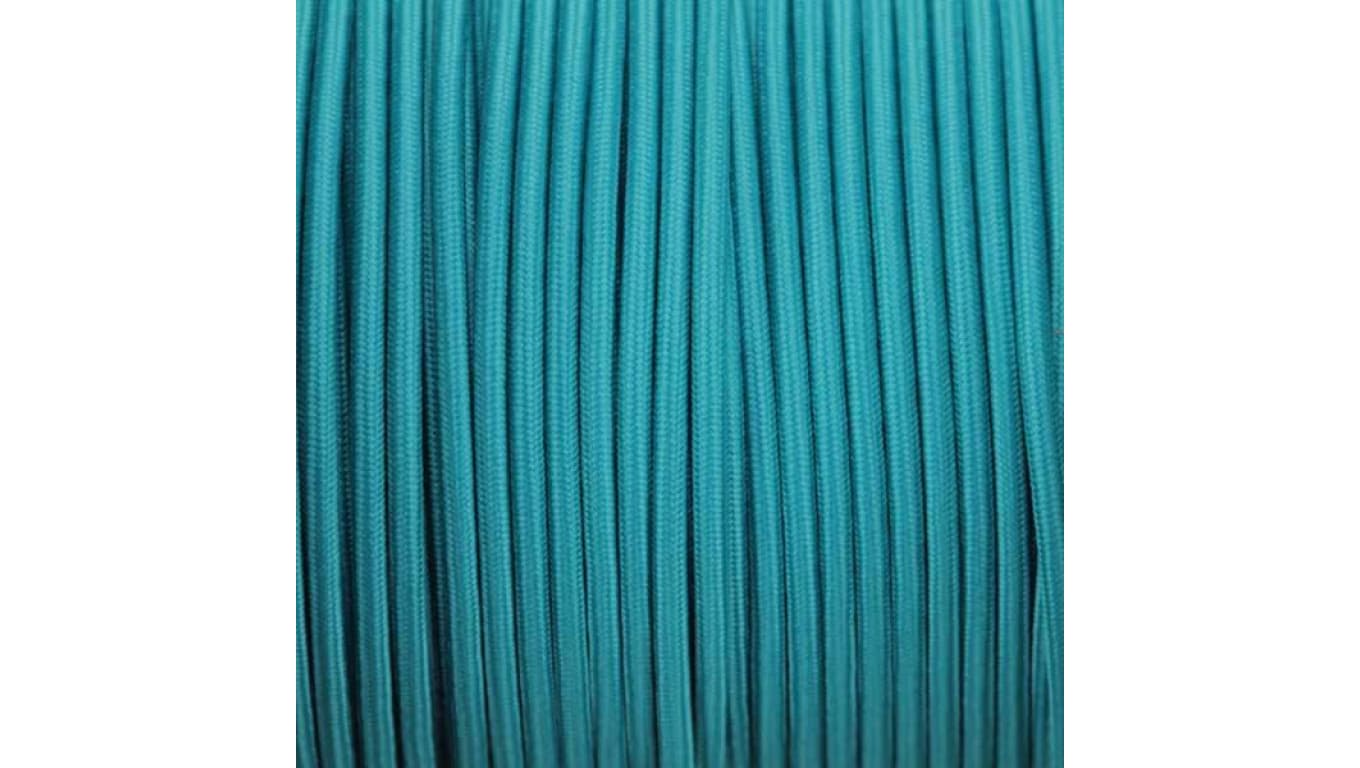 Kabel 2 żyłowy niebieski 2x0,75mm2 - 1m w oplocie