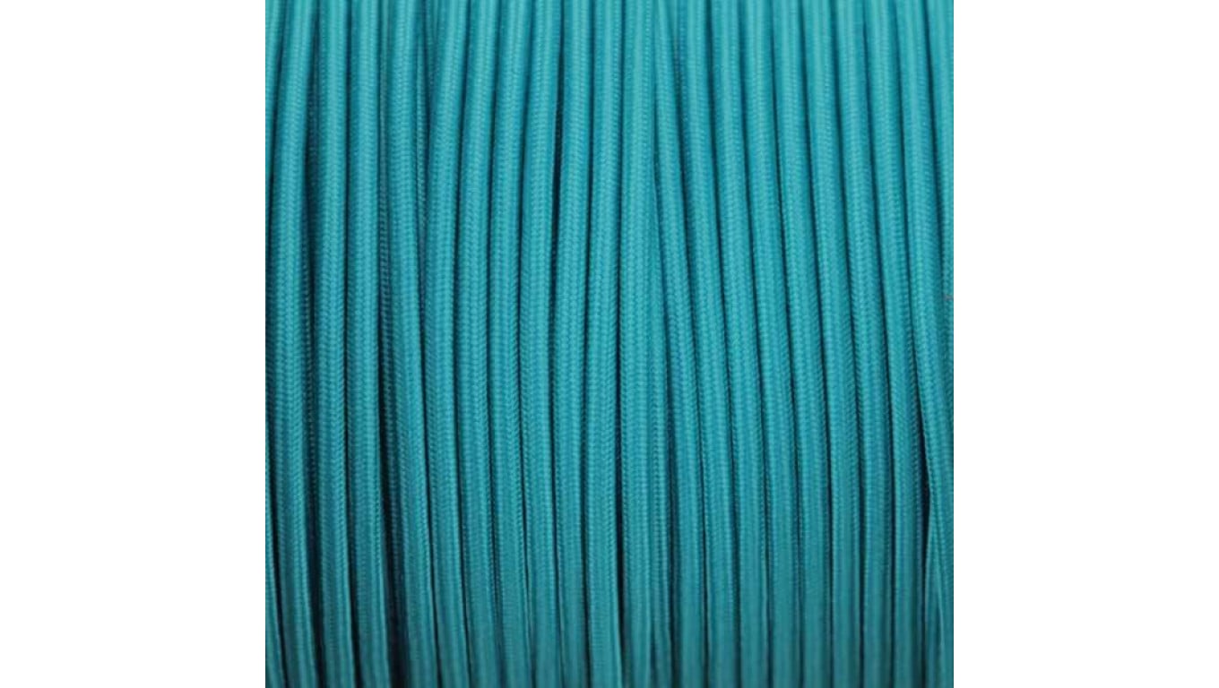 Kabel 2 żyłowy niebieski 2x0,75mm2 - 1m w oplocie