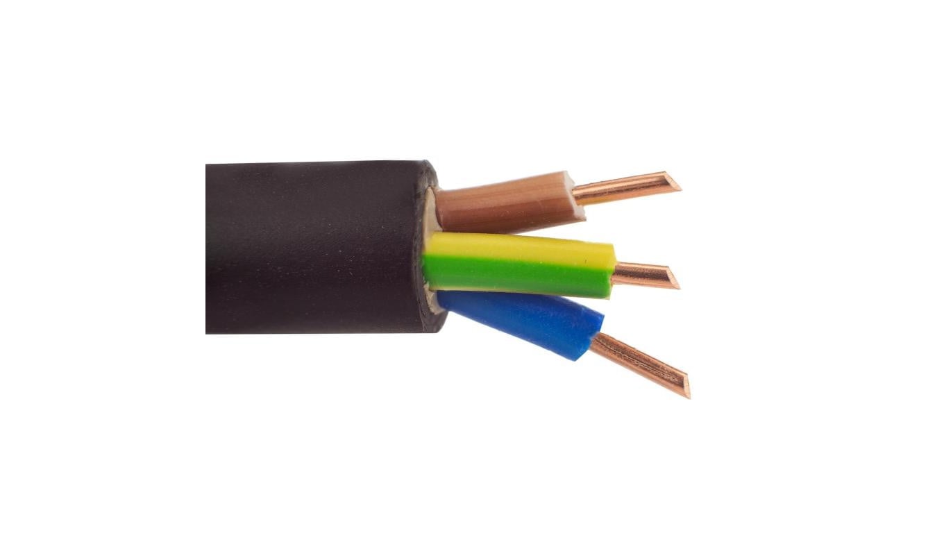 Kabel prądowy YKY 0,6/1kV 3x6 drut do ziemi Elektrokabel 100m