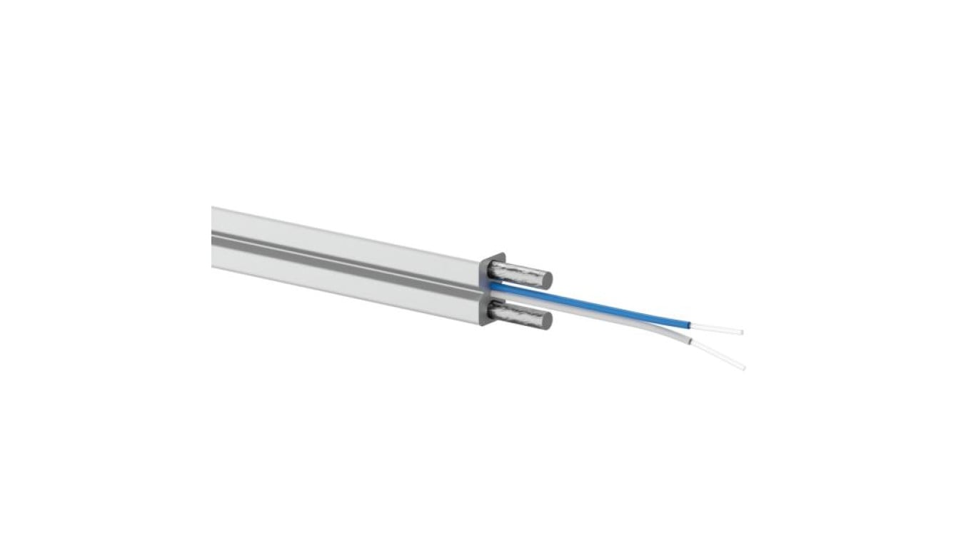 Kabel światłowodowy FTTH 2J B2ca SM 9/125 biały, wzmocnienie FRP, całkowicie dielektryczny, 1000m ALANTEC - ALANTEC