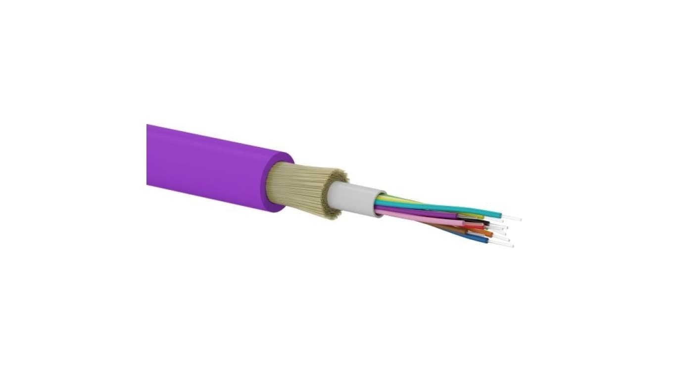 Kabel światłowodowy OM4 B2ca U-DQ(ZN)BH uniwersalny trudnopalny FireHardy MM 24G 50/125 LSOH ALANTEC /bębnowy/