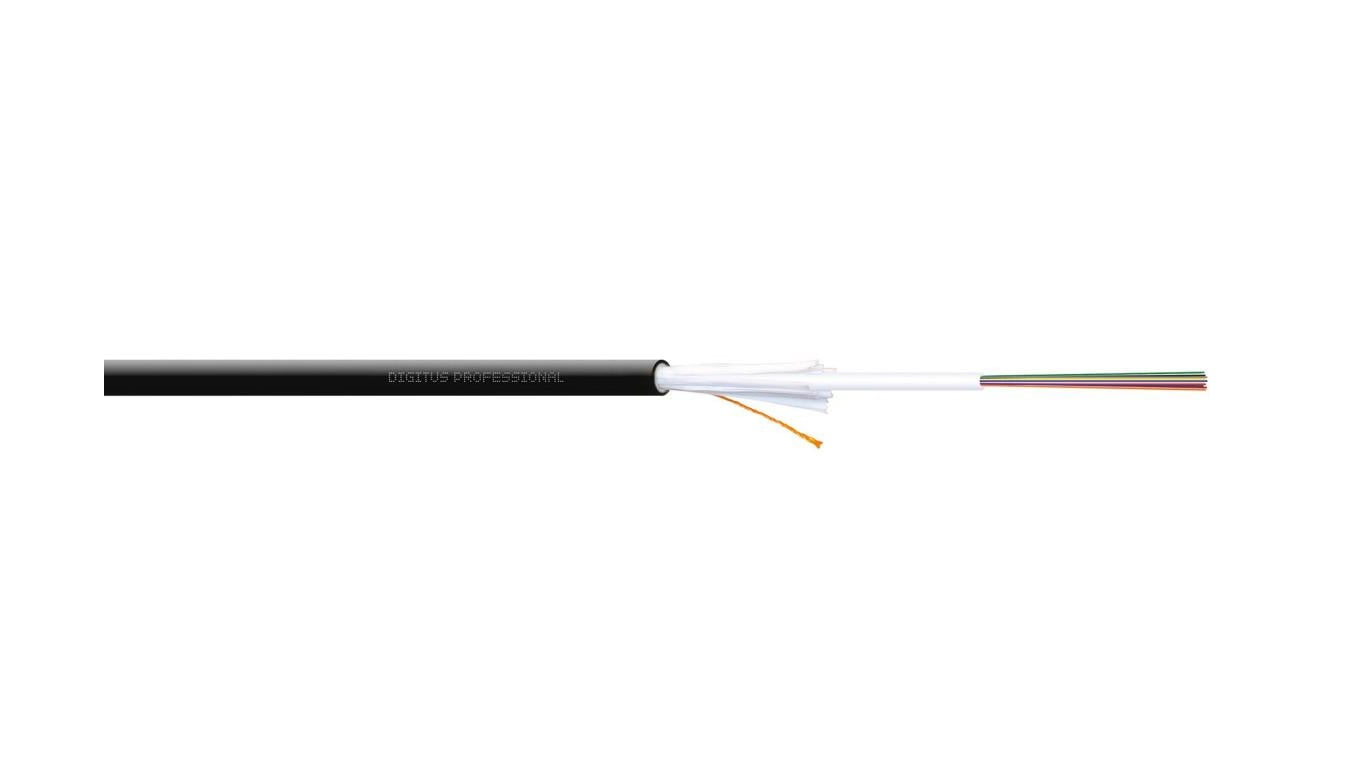 Kabel światłowodowy zewnętrzny 12 włókien SM 9/125 OS2 G652D 1500N PE Fca czarny DK-B3912-O-SC-1 /bębnowy/