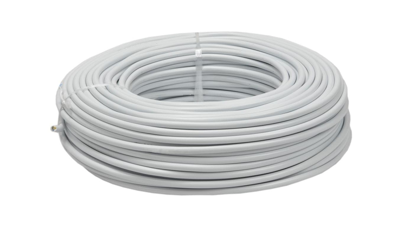 Kabel warsztatowy OWY / H05VV-F 5x0,5mm2 biały 300/500V giętki linka Elektrokabel /100m/