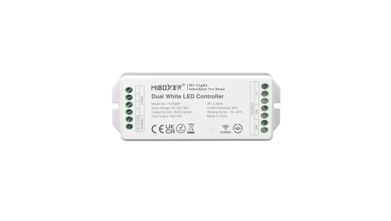 Kontroler led CCT strefowy 12A 240W 12V RF 2,4ghz MI-Light FUT035p dual white
