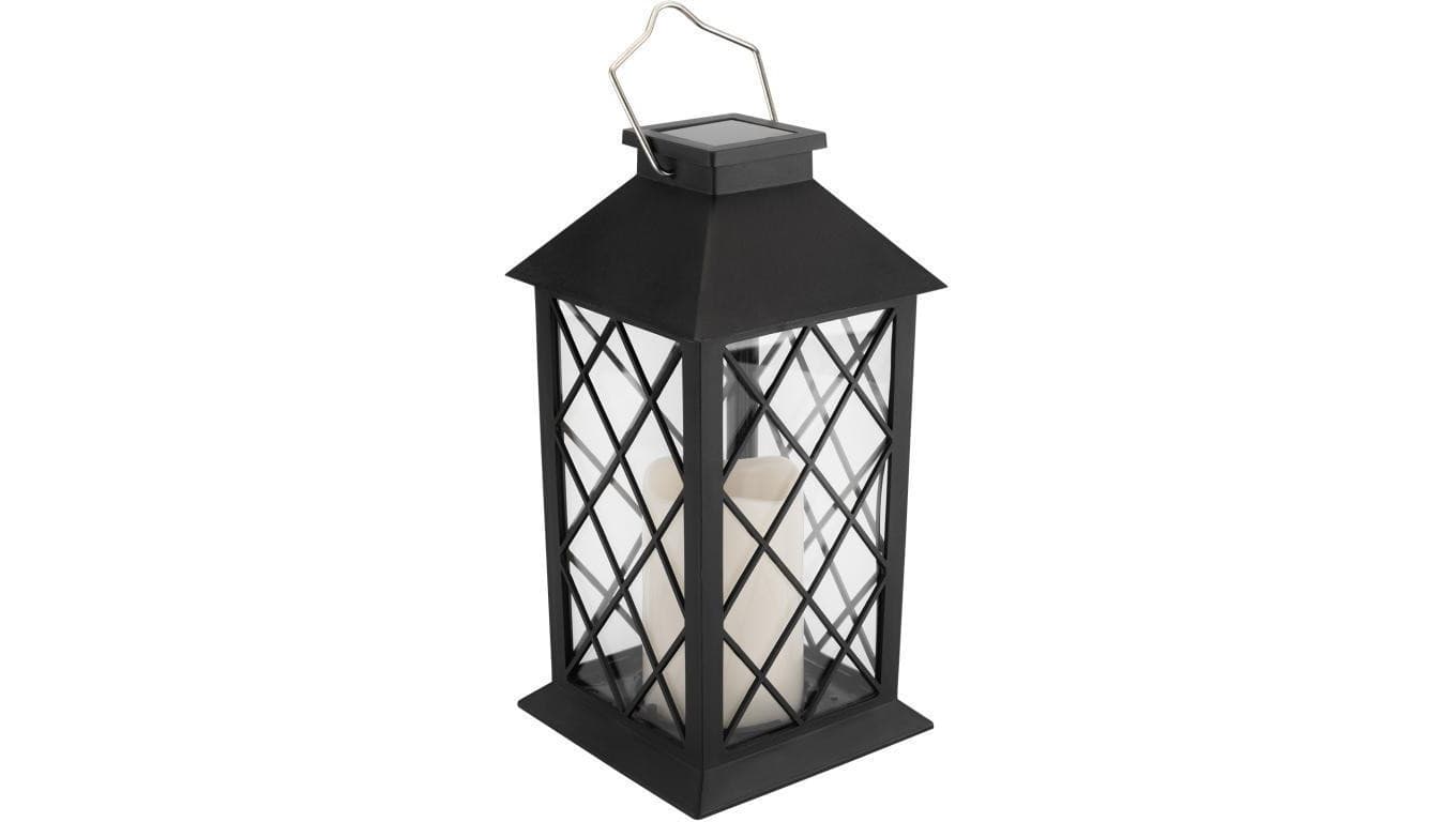 Lampa Solarna Ogrodowa LED Stojąca LIRIO 2 IP44 Wisząca Czarna Latarenka LUMILED