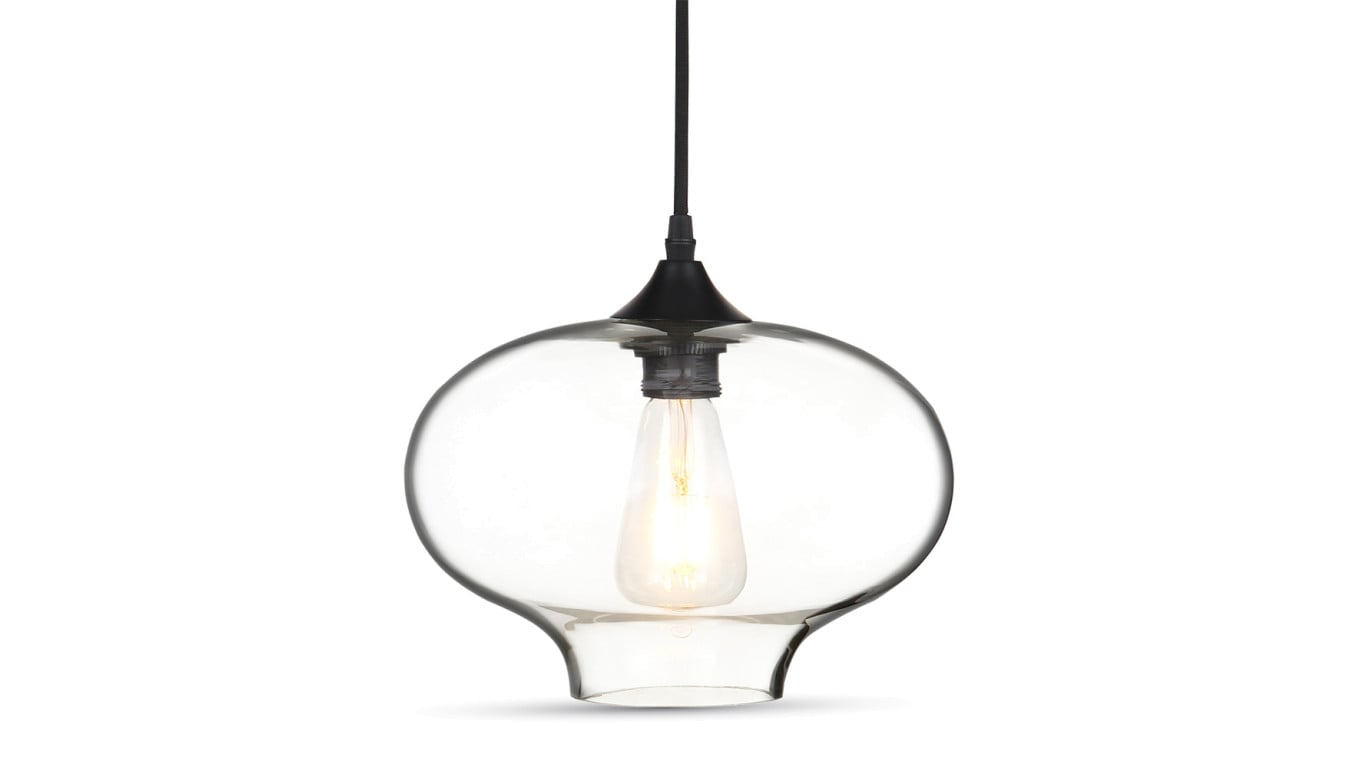 Lampa Wisząca VT-7229 E27 Globe Artistic Szkło Przezroczyste 3867