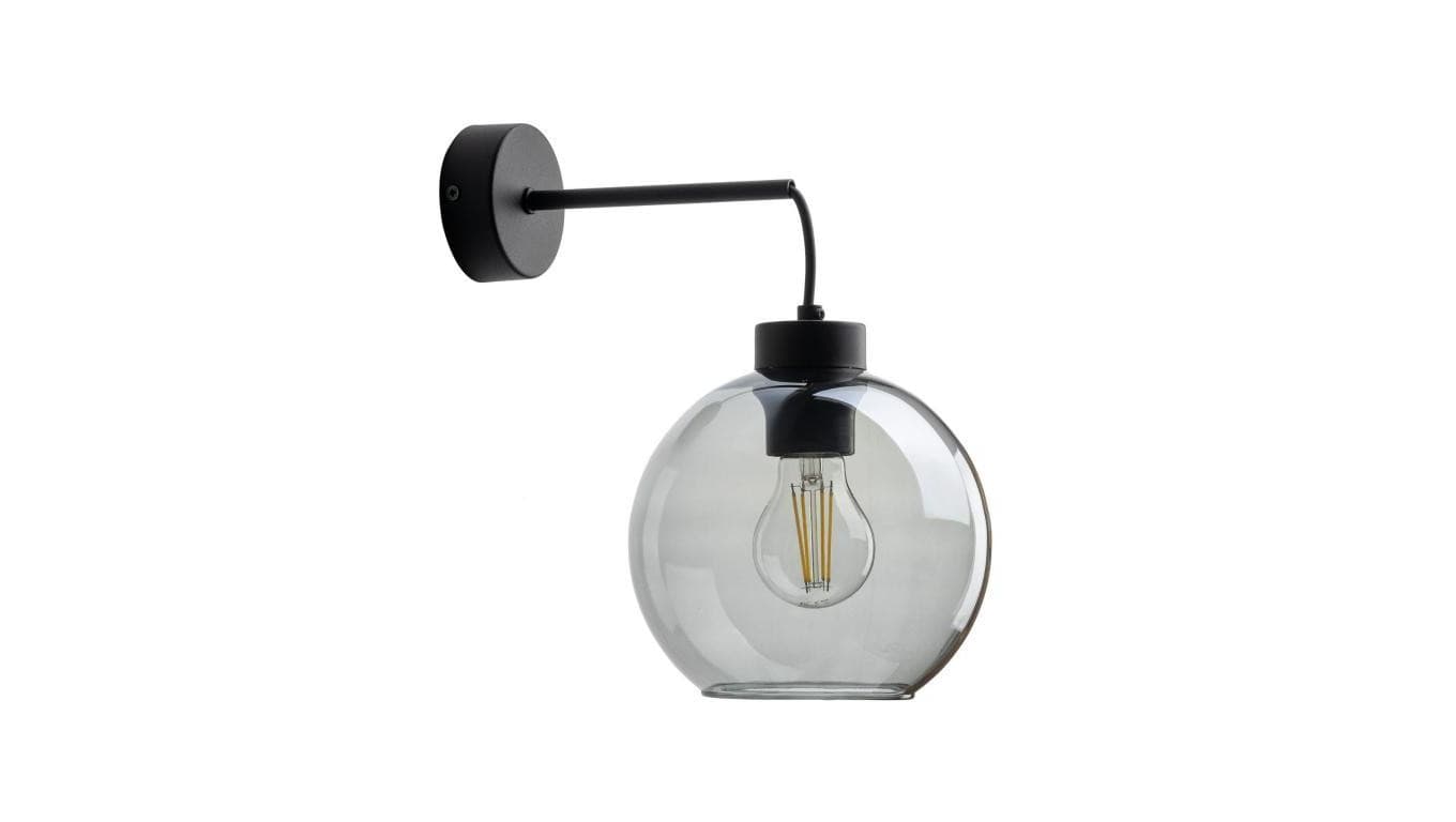 Lampa ścienna z grafitowym szkłem CUBUS GRAPHITE na E27 10243 TK Lighting