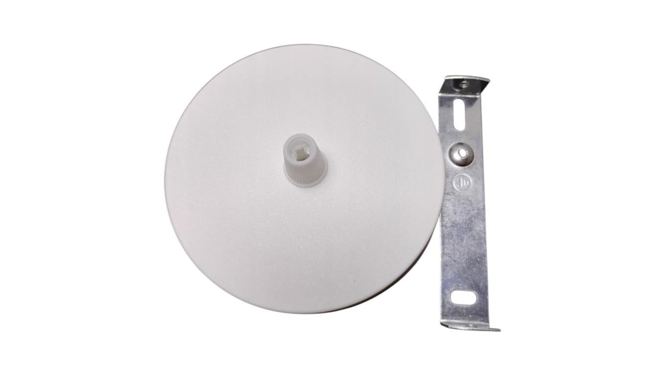 Maskownica sufitowa podsufitka 1x otwór 10mm z tworzywa biała fi:100mm ALKRI