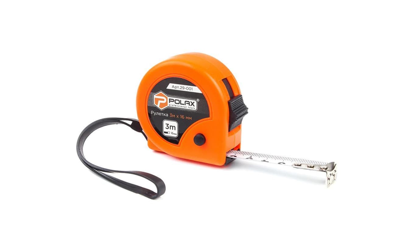 Miarka budowlana Polax 2 obejmy 3*16 mm (29-001)