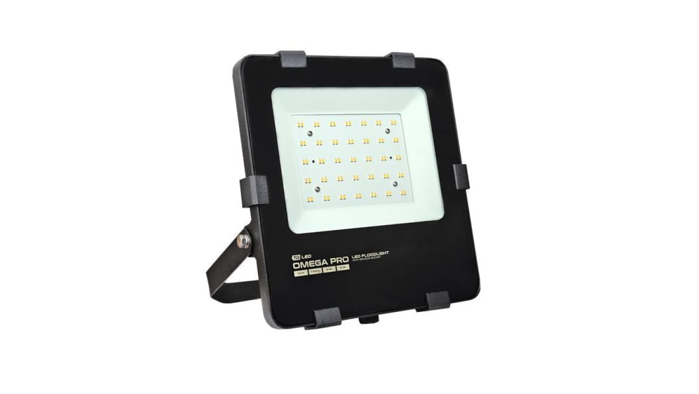 Naświetlacz LED OMEGA PRO 50W, 150 lm/W, 120, gniazdo czujnika ruchu, 4000K
