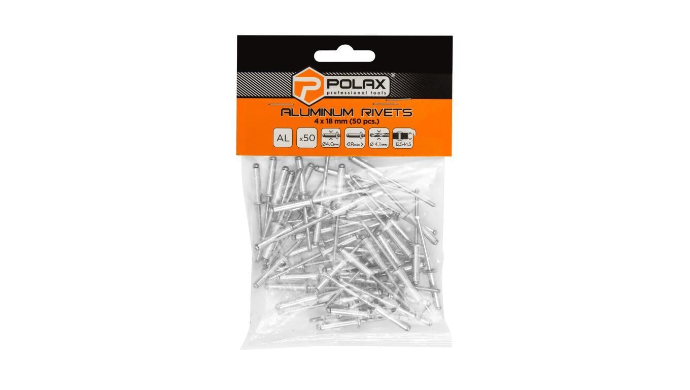 Nity zrywalne aluminiowe 4 x 18 mm Polax (37-013)