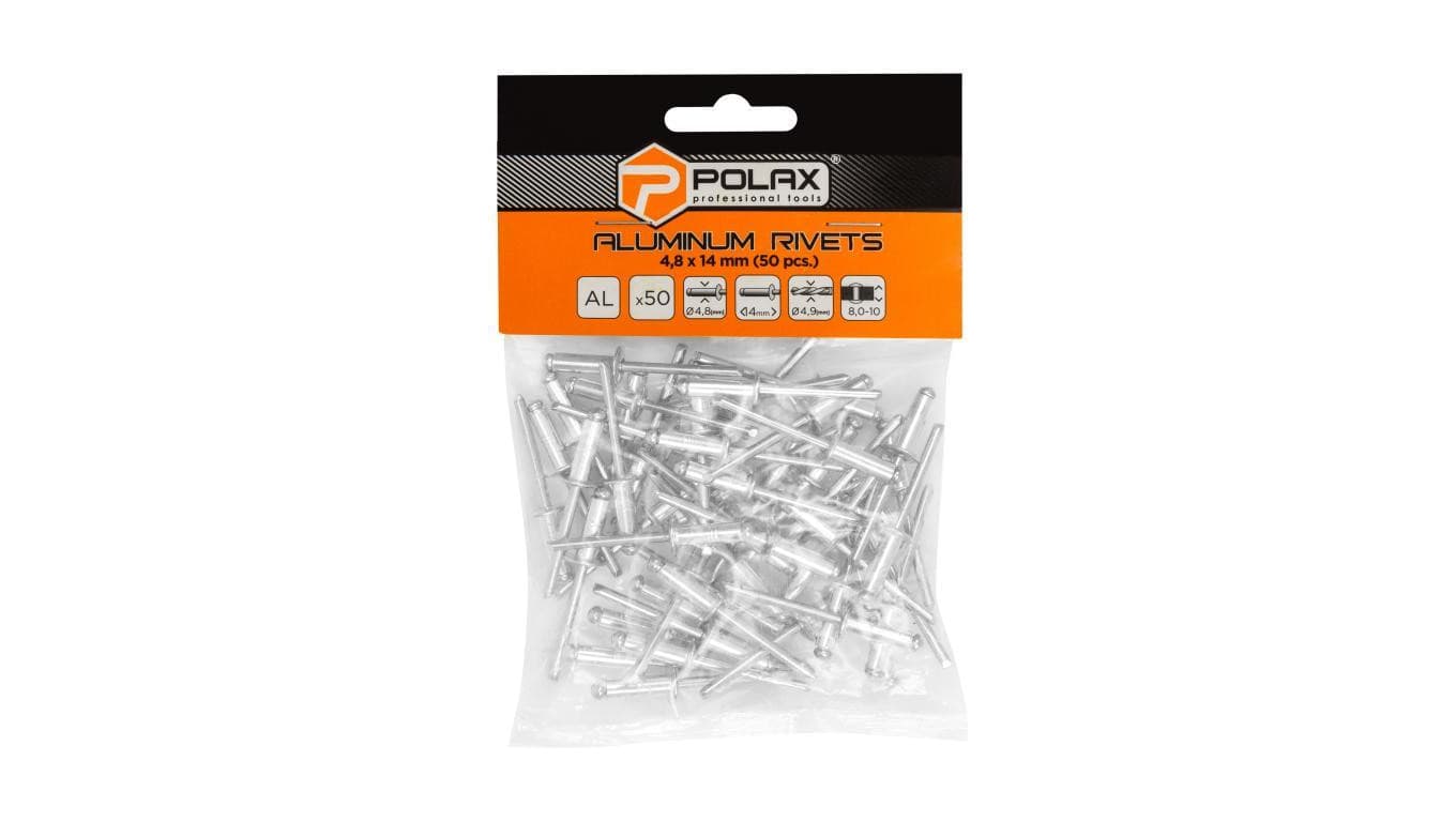 Nity zrywalne aluminiowe 4,8 x 14 mm Polax (37-018)