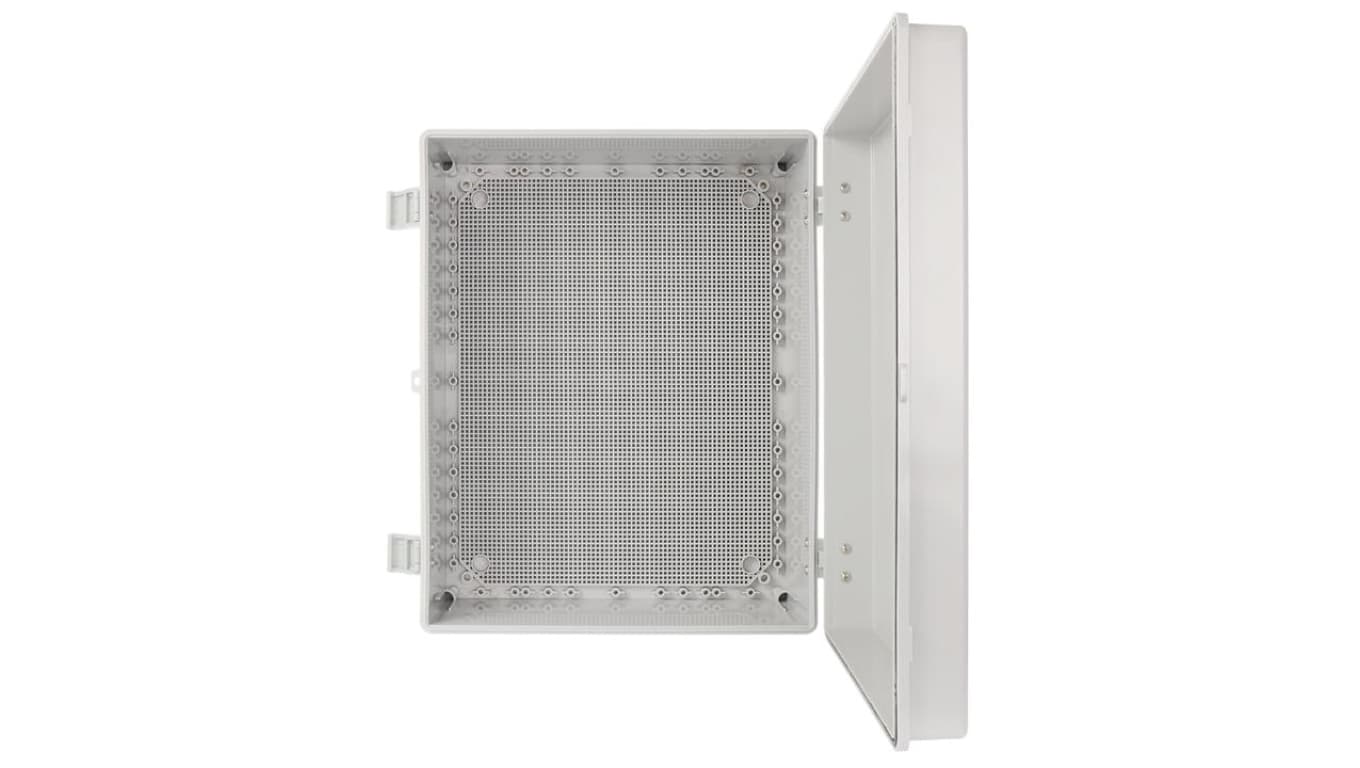 Obudowa ABS 500x400x200, wodoszczelna z zawiasami i płytą montażową AWB504020