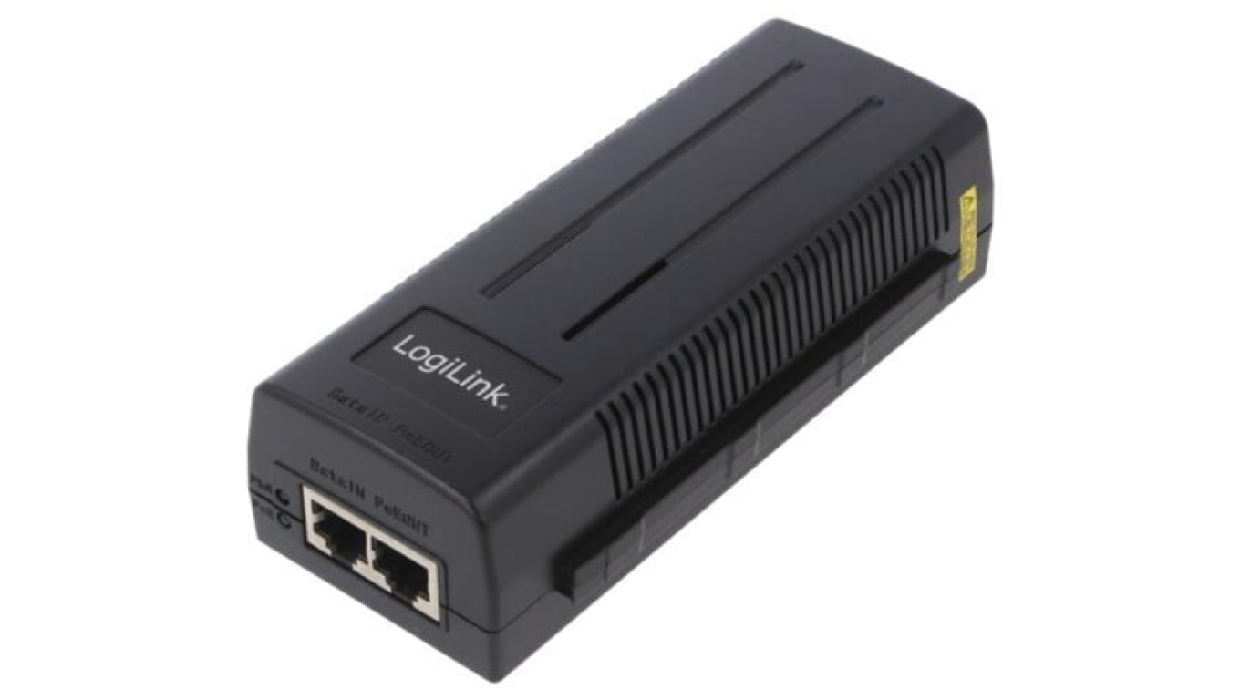 POE004 Zasilacz PoE, 10/100/1000Mbps, czarny, 30W