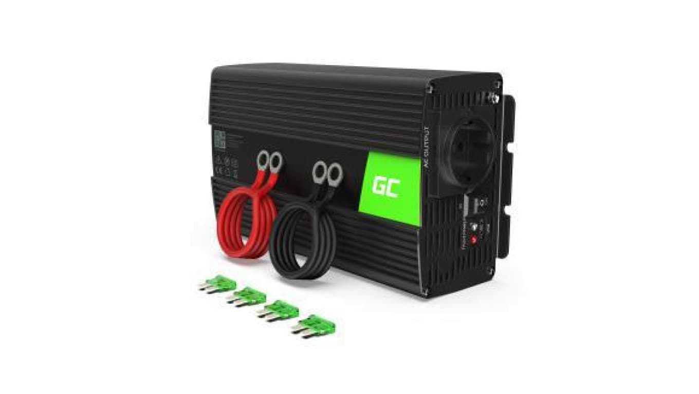 PRZETWORNICA NAPIĘCIA INWERTER Green Cell 24V -igt/br 230V 1000W/2000W CZYSTA SINUSOIDA INV18
