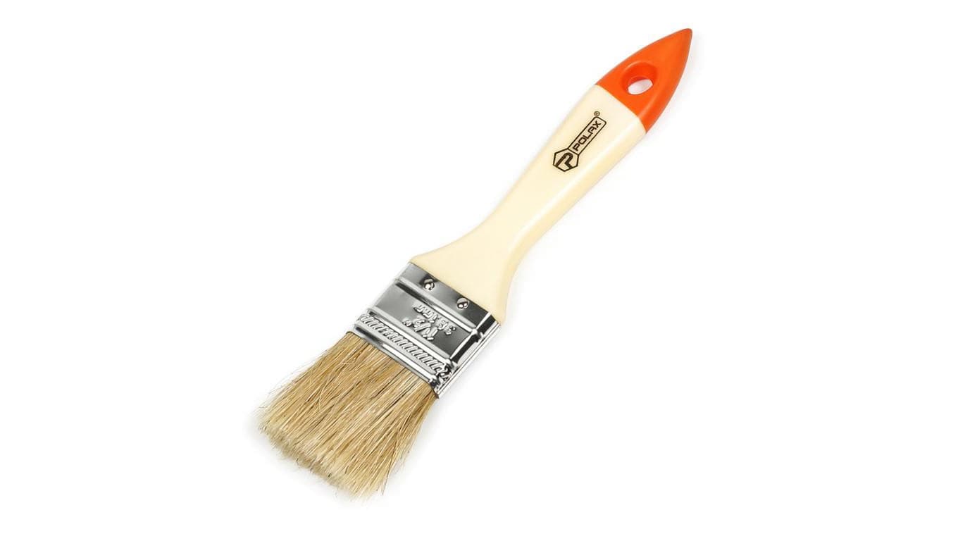 Pędzel płaski Polax 1,5″ typu Standard” włosie mieszane, rękojeść z tworzywa sztucznego (04-003)