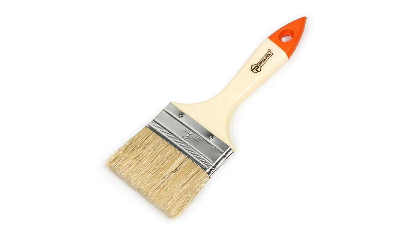 Pędzel płaski Polax 3″ typu Standard” włosie mieszane, rękojeść z tworzywa sztucznego (04-006)