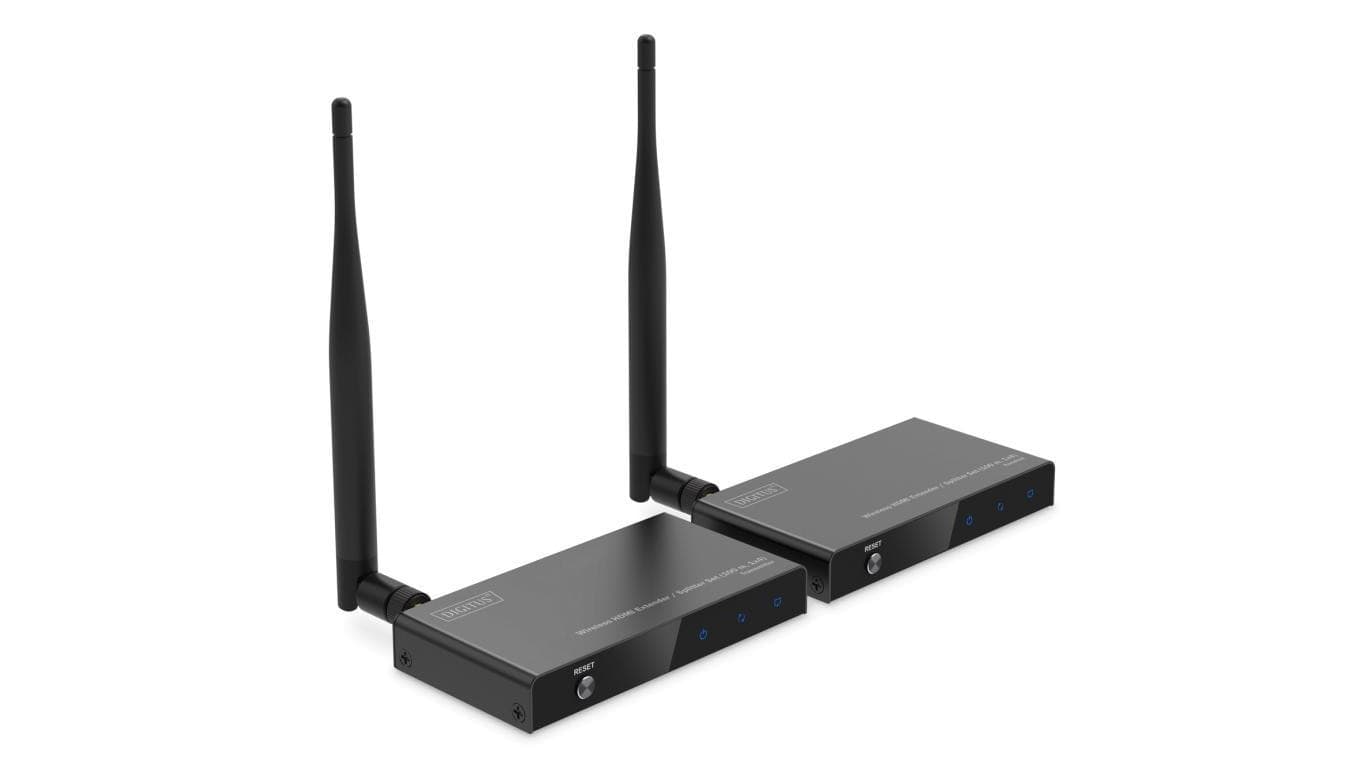 Przedłużacz/Extender splitter DIGITUS HDMI bezprzewodowy 100m 1080p 60Hz FHD 5GHz HDCP 1.3 (zestaw) DS-55346