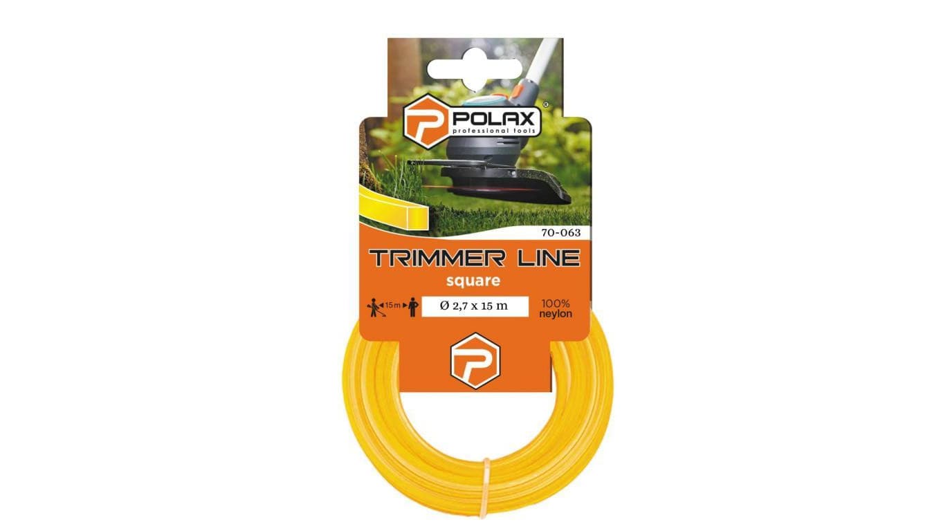 Przewód do podkaszarki Kwadrat 2,7 mm Polax 15 m (70-063)