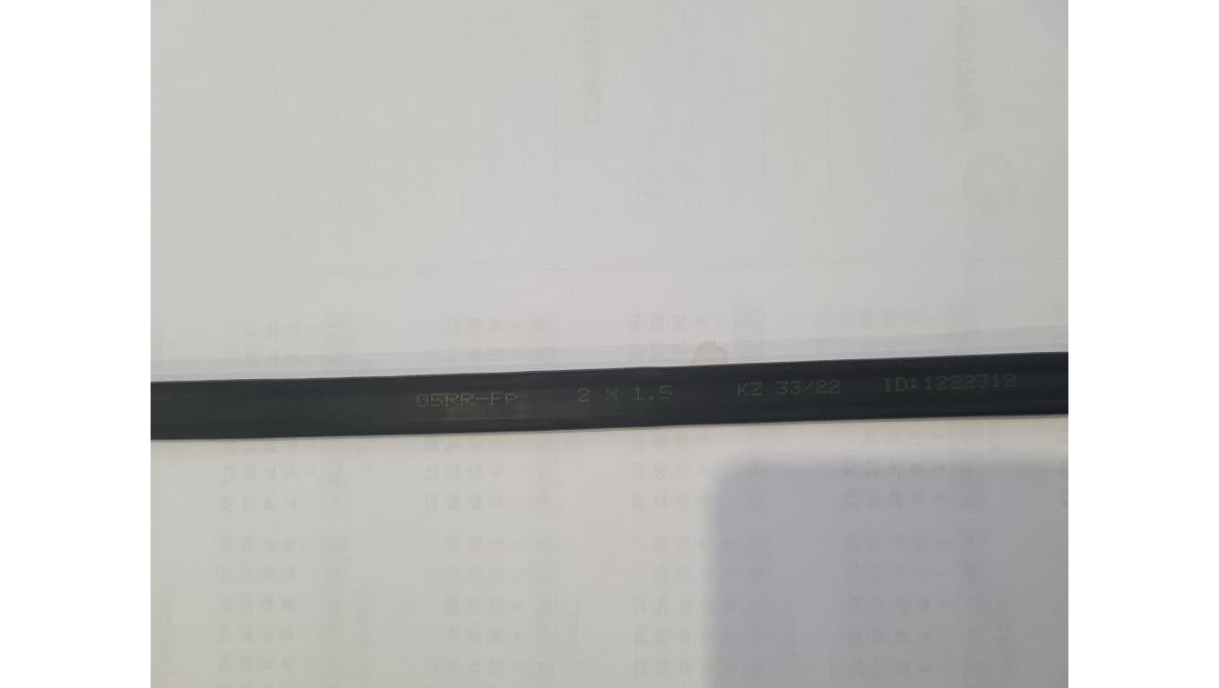 Przewód elektroenergetyczny czarny H05RR-Fp FLEX 300/500V (OWp )