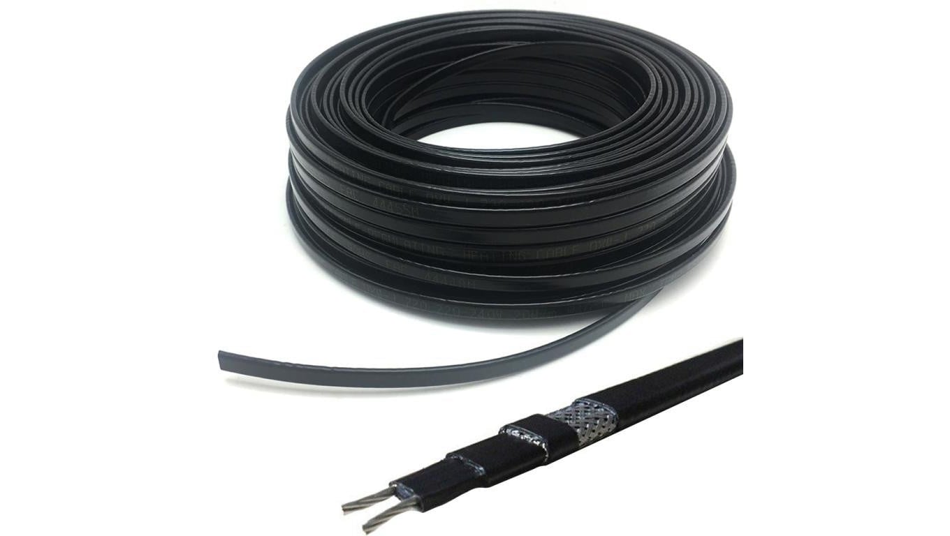 Przewód grzejny kabel grzewczy samoregulujący ZBROJONY 230V 13mm 35W/m
