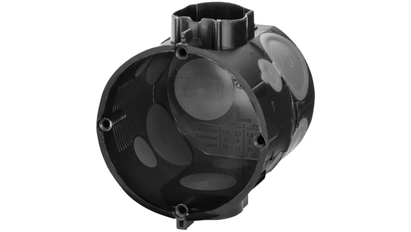 Puszka instalacyjna połączeniowa podtynkowa fi:60x65mm z membraną E1072K 2xM20 4x M25 F-TRONIC