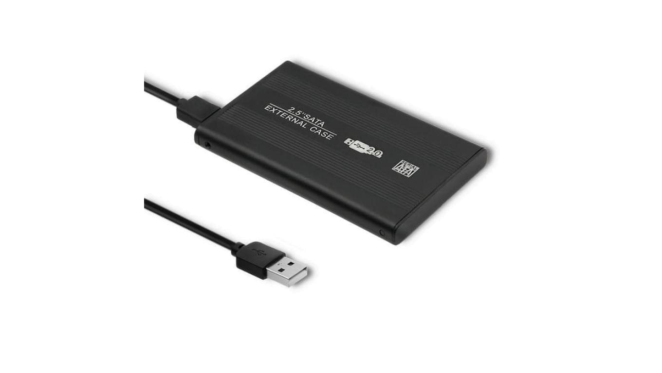 Qoltec Aluminiowa obudowa/kieszeń do dysków HDD/SSD 2.5 SATA3 USB 2.0 Czarny