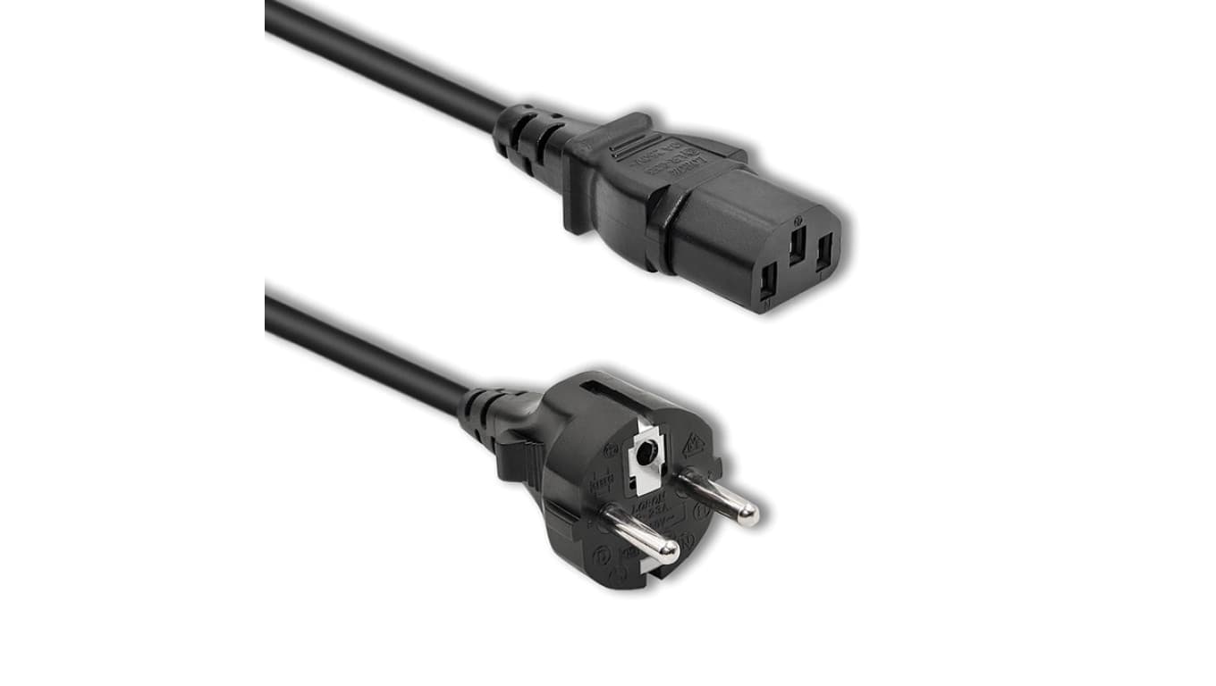 Qoltec Kabel zasilający IEC C13/SCHUKO 3x1.00mm² 2.5m