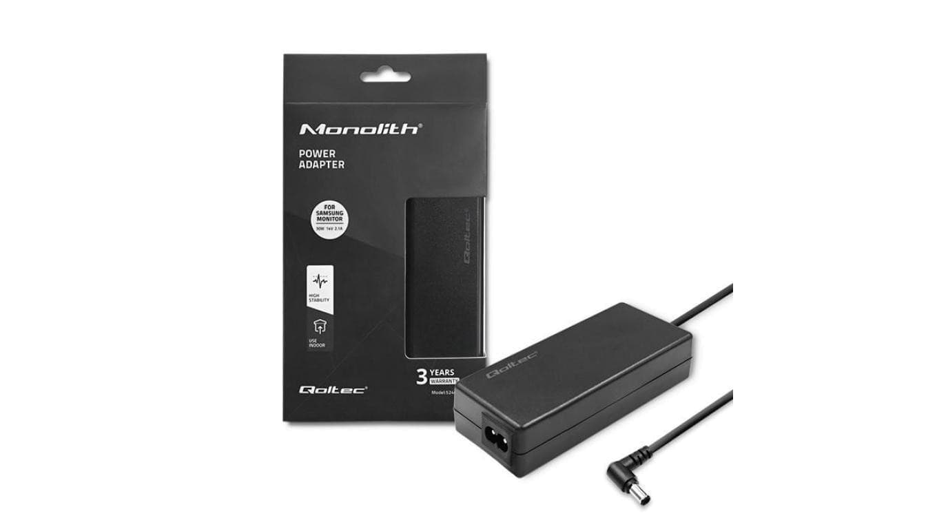 Qoltec Zasilacz sieciowy do monitora Samsung 30W 14V 2.1A 6.5*4.4 + pin