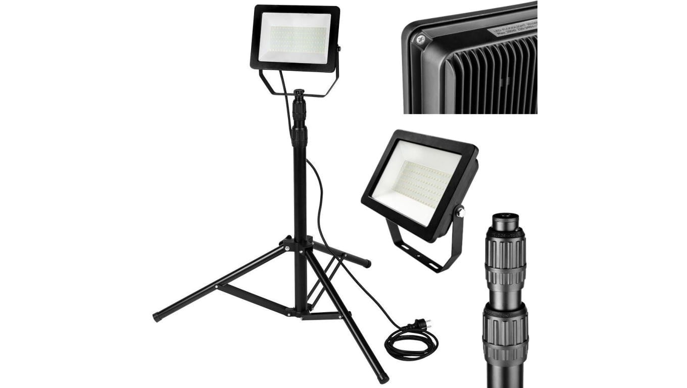 Reflektor pojedynczy 100W SMD LED 8500lm na statywie 1.8m NEO