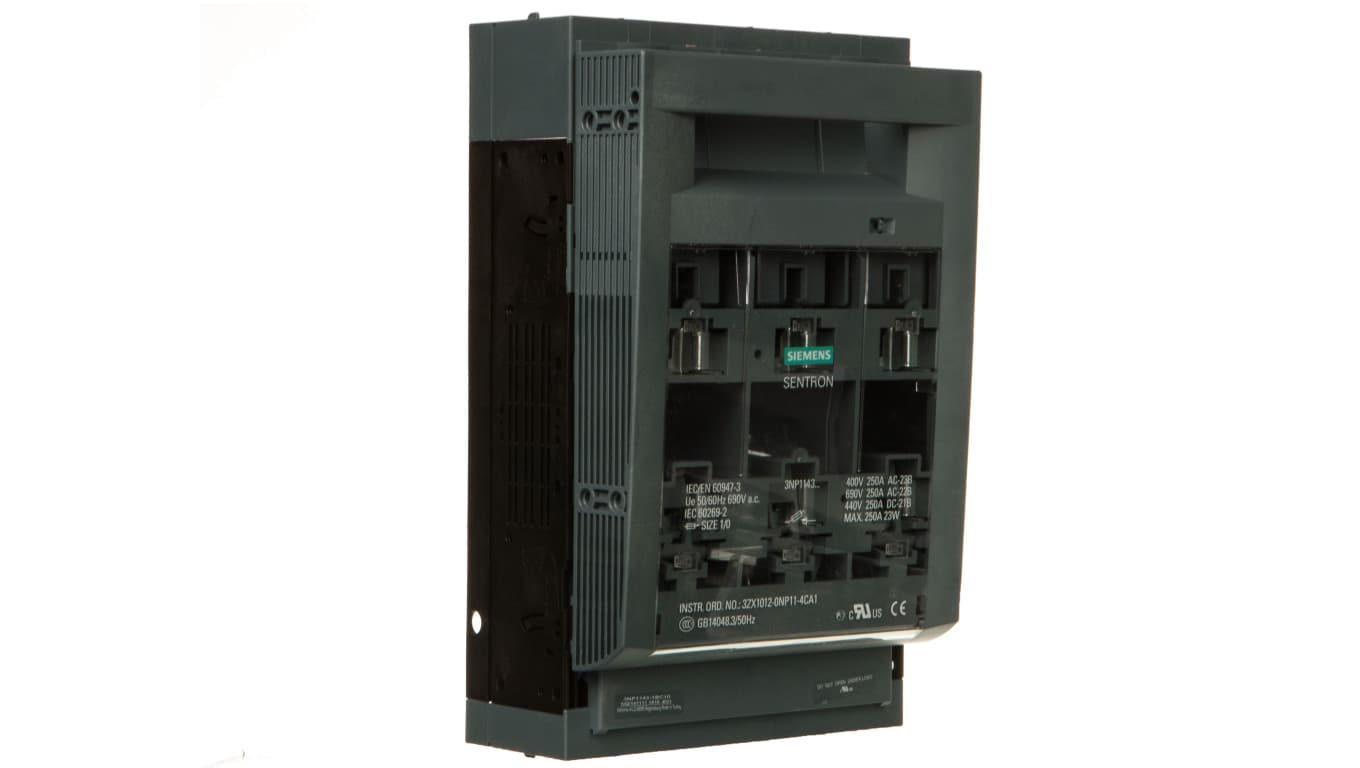 Rozłącznik bezpiecznikowy 3P 250A NH1 do montażu na szynach 60mm 3NP1143-1BC10